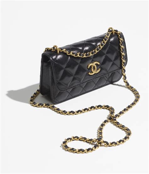 chanel phone case chain|flap phone holder with chain.